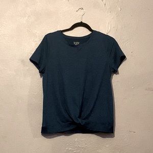 Blue tied t-shirt